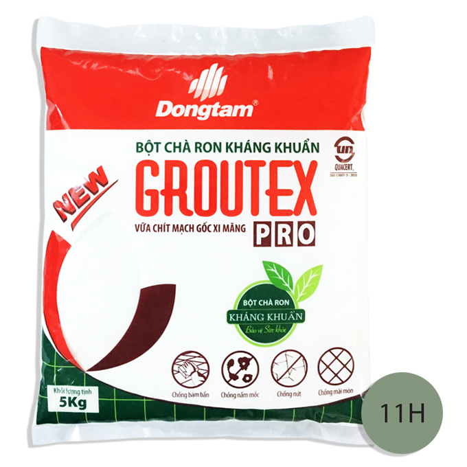 BỘT CHÀ RON KHÁNG KHUẨN GROUTEX 5KG