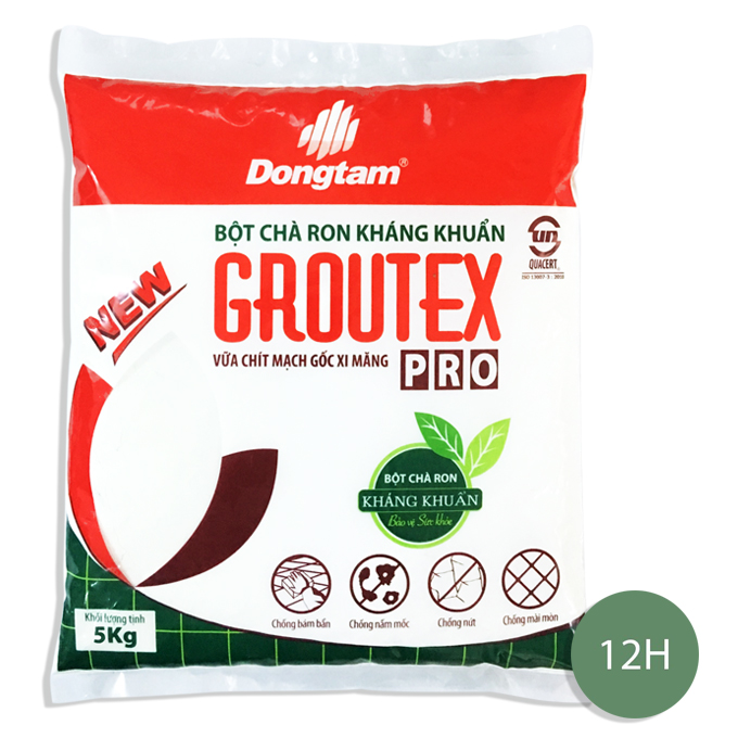 BỘT CHÀ RON KHÁNG KHUẨN GROUTEX 5KG