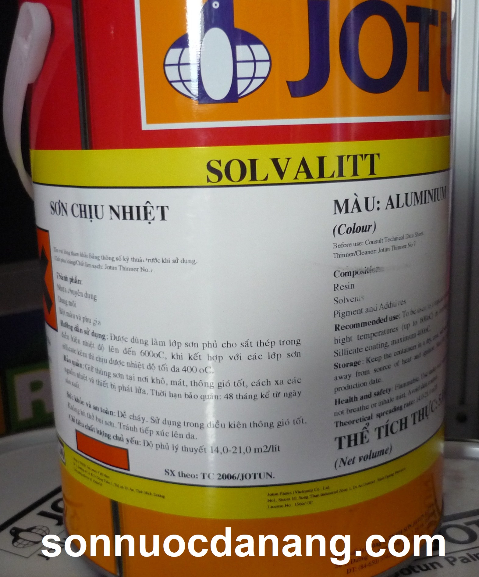 Sơn Jotun Solvalitt chịu nhiệt 600độC