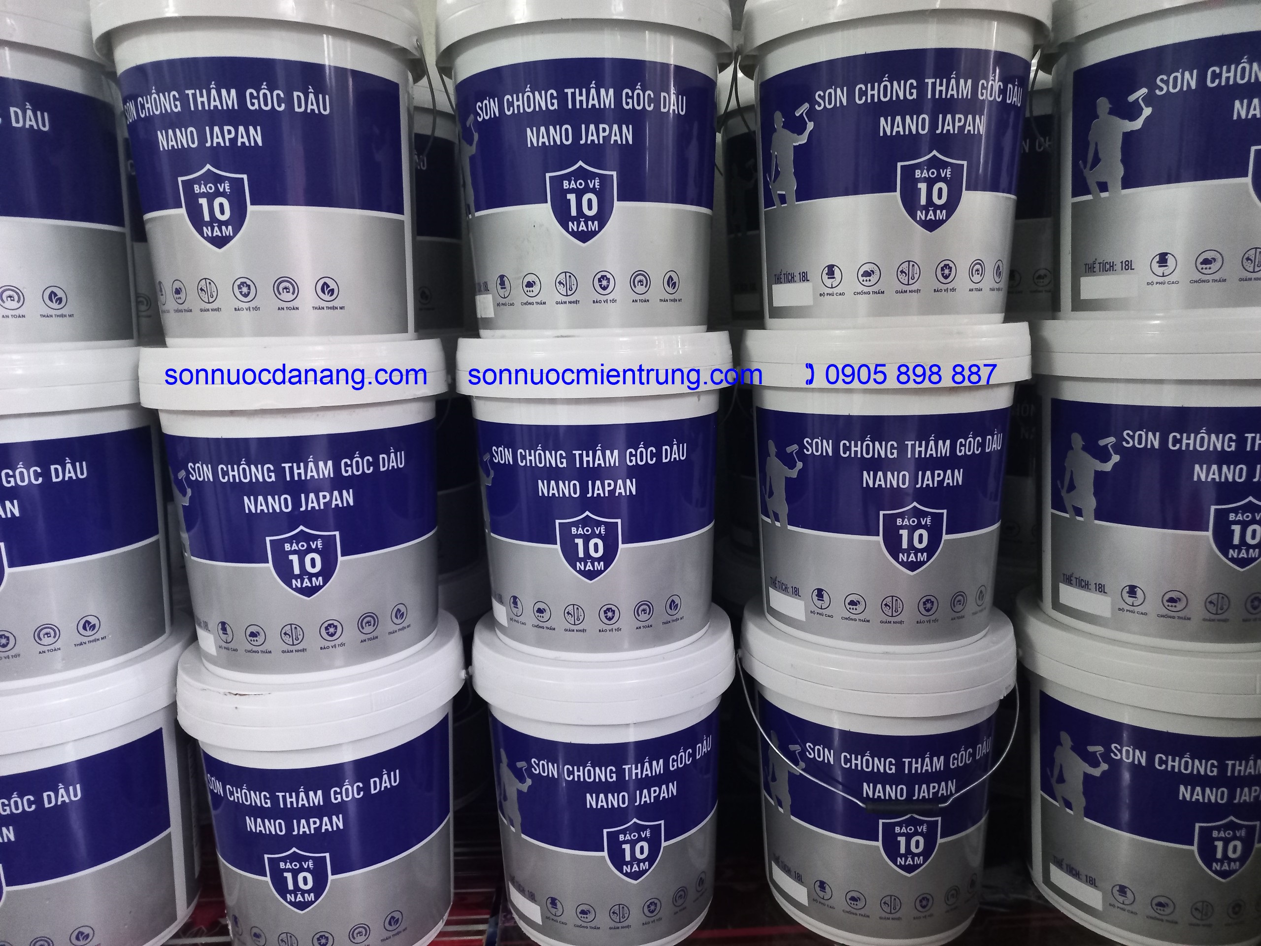 Sơn Chống Thấm gốc dầu giá rẽ Nano Japan