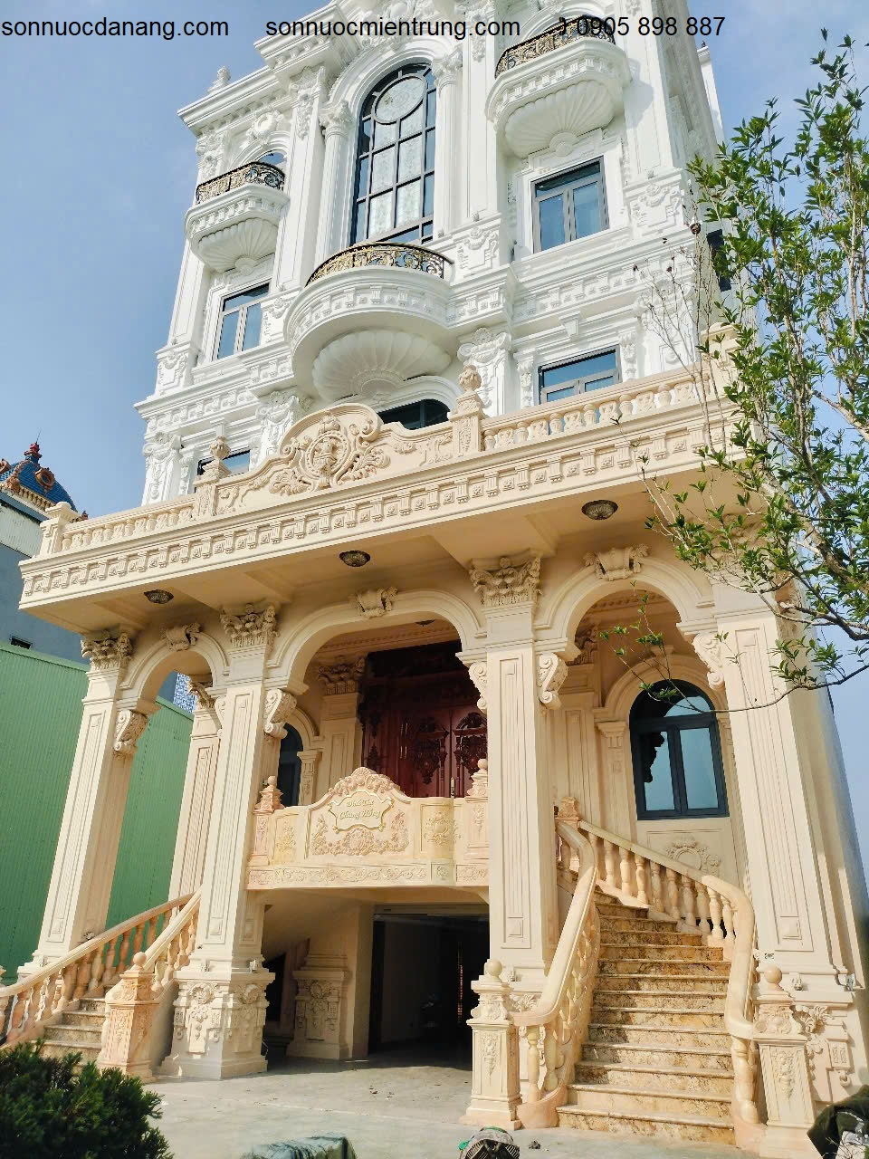 Thi công Sơn giả đá hoa cương IHATA